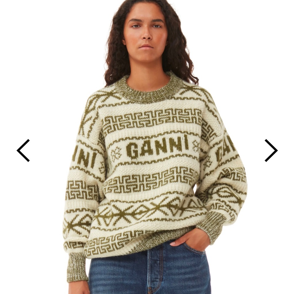 NWT Ganni Wool Pullover Sweater